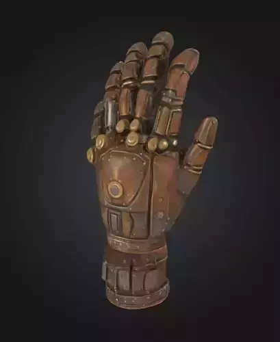 steampunk gauntlet glove hand mech