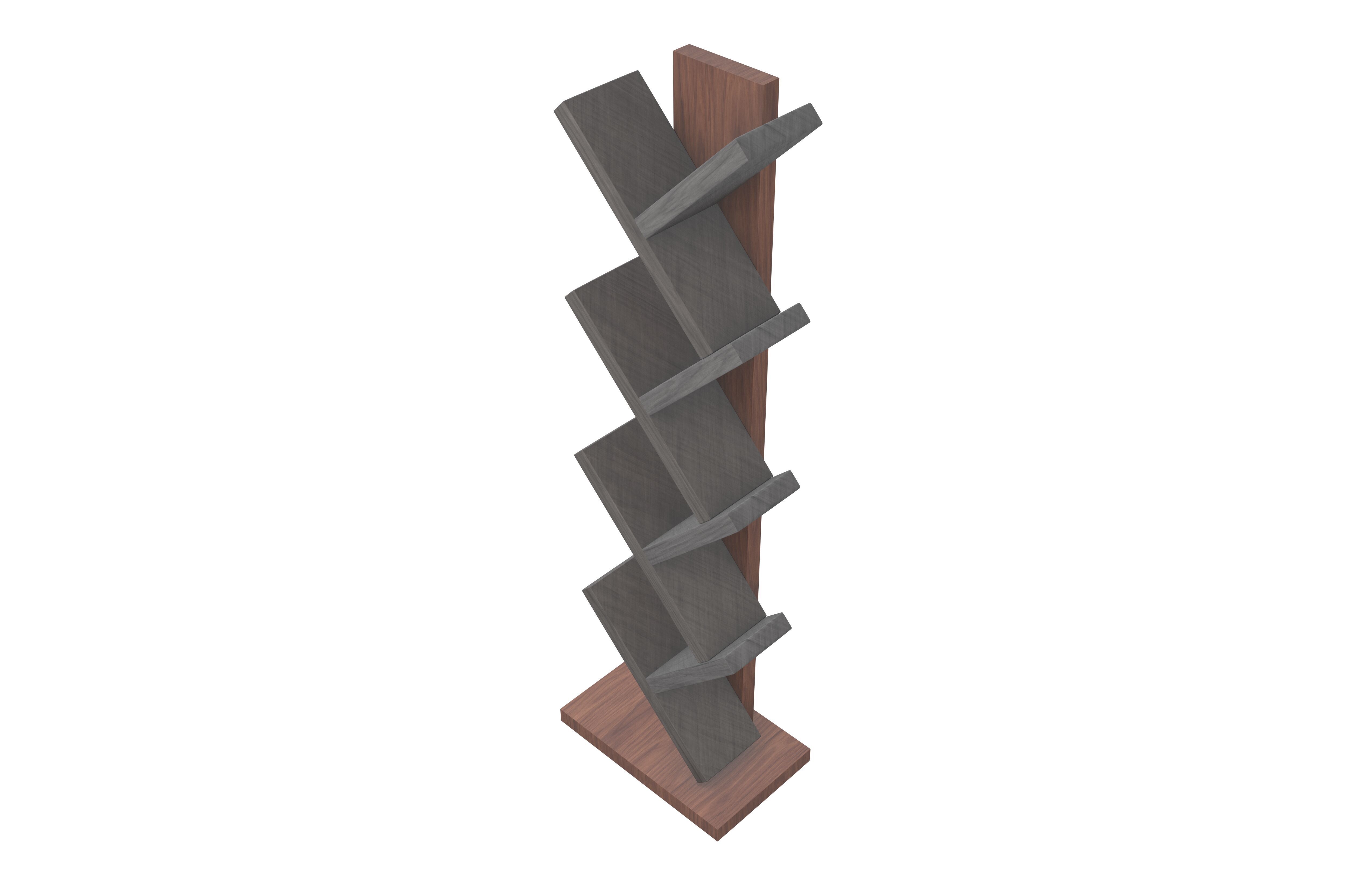 Modern Book Holder Shelf v1 001 Low-poly 3D model_2