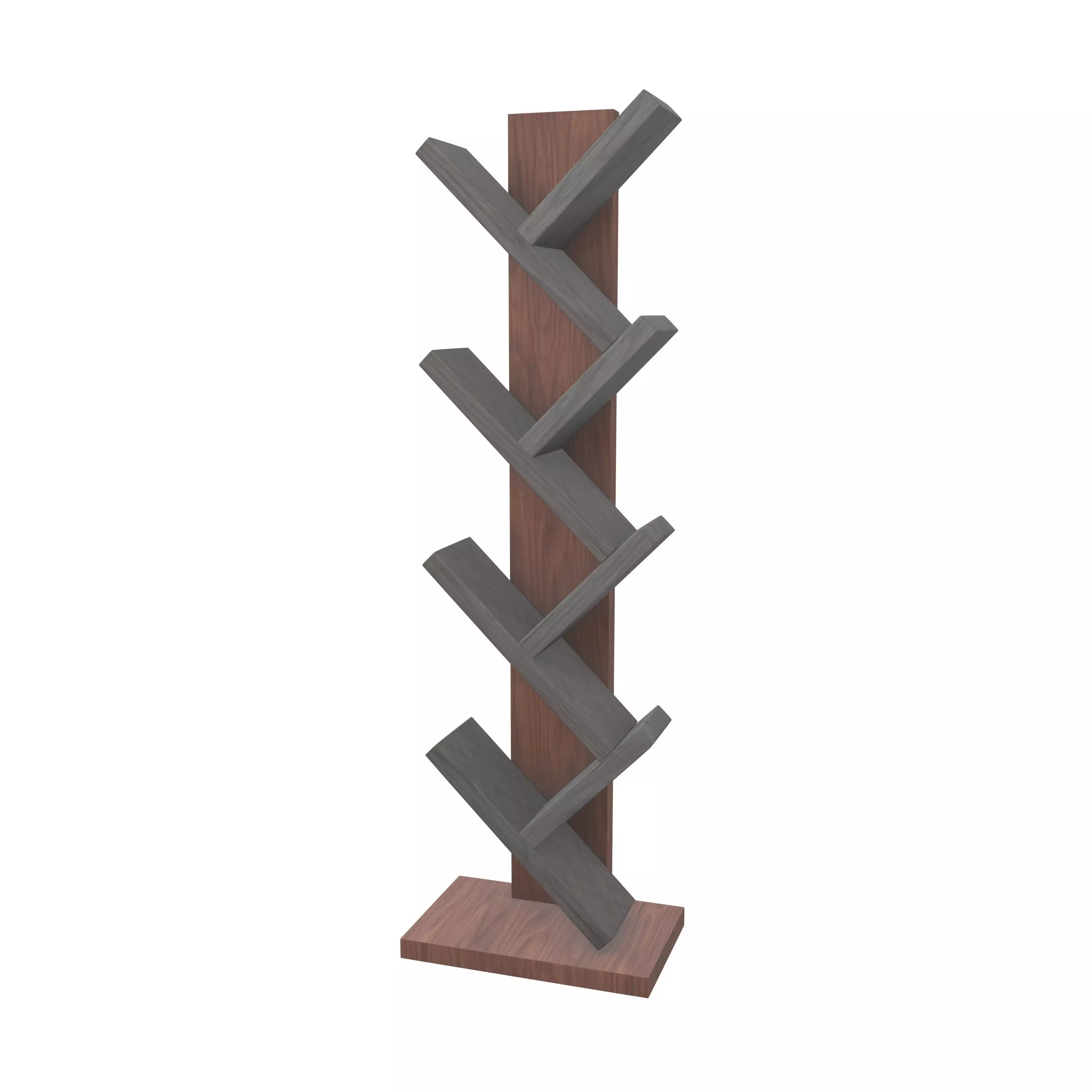 Modern Book Holder Shelf v1 001 Low-poly 3D model_0