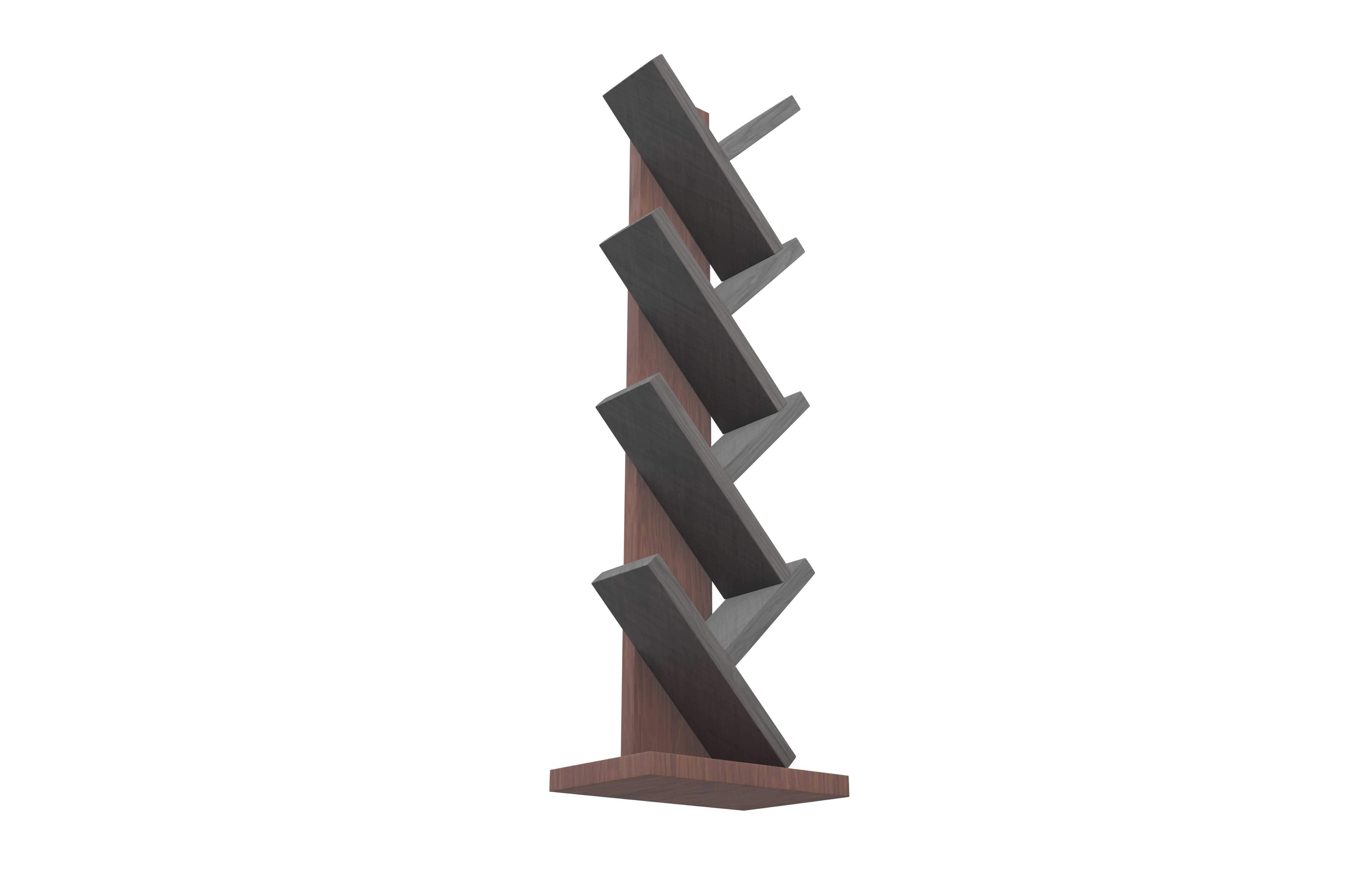 Modern Book Holder Shelf v1 001 Low-poly 3D model_3