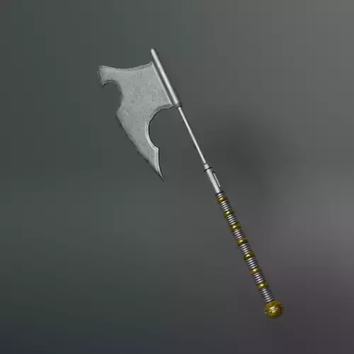 Stylized Battle Axe for Game Ready Weapon Asset