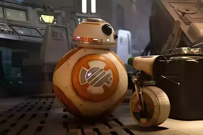 BB-8 Droid 3D Model 