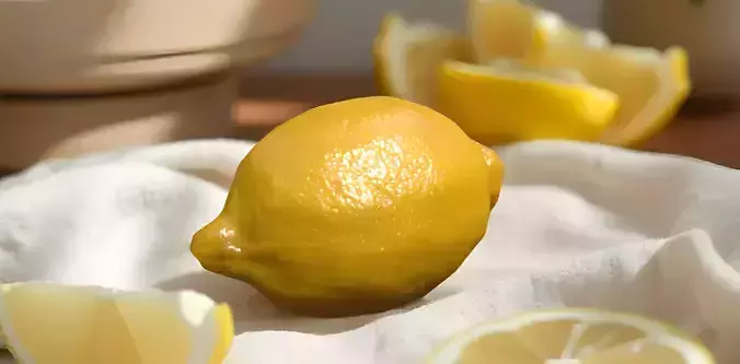Realistic Lemon 3D Model 