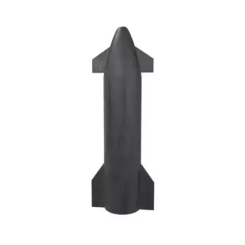 Cartoon Spacex Starship v1 002 Low-poly 3D model Cartoon Spacex Starship v1 002 Low-poly 3D model