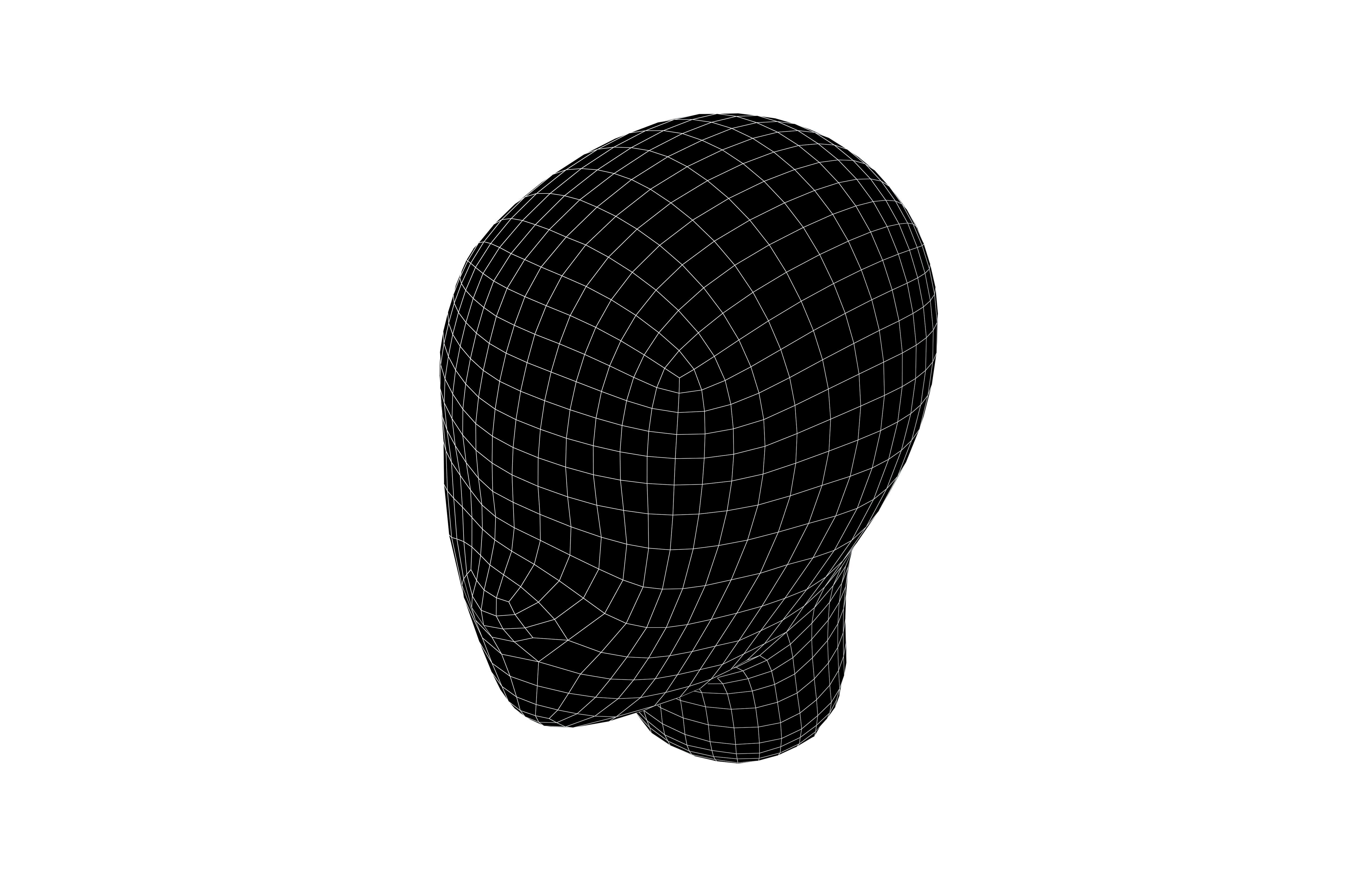 Dummy Head v1 003 Low-poly 3D model_6