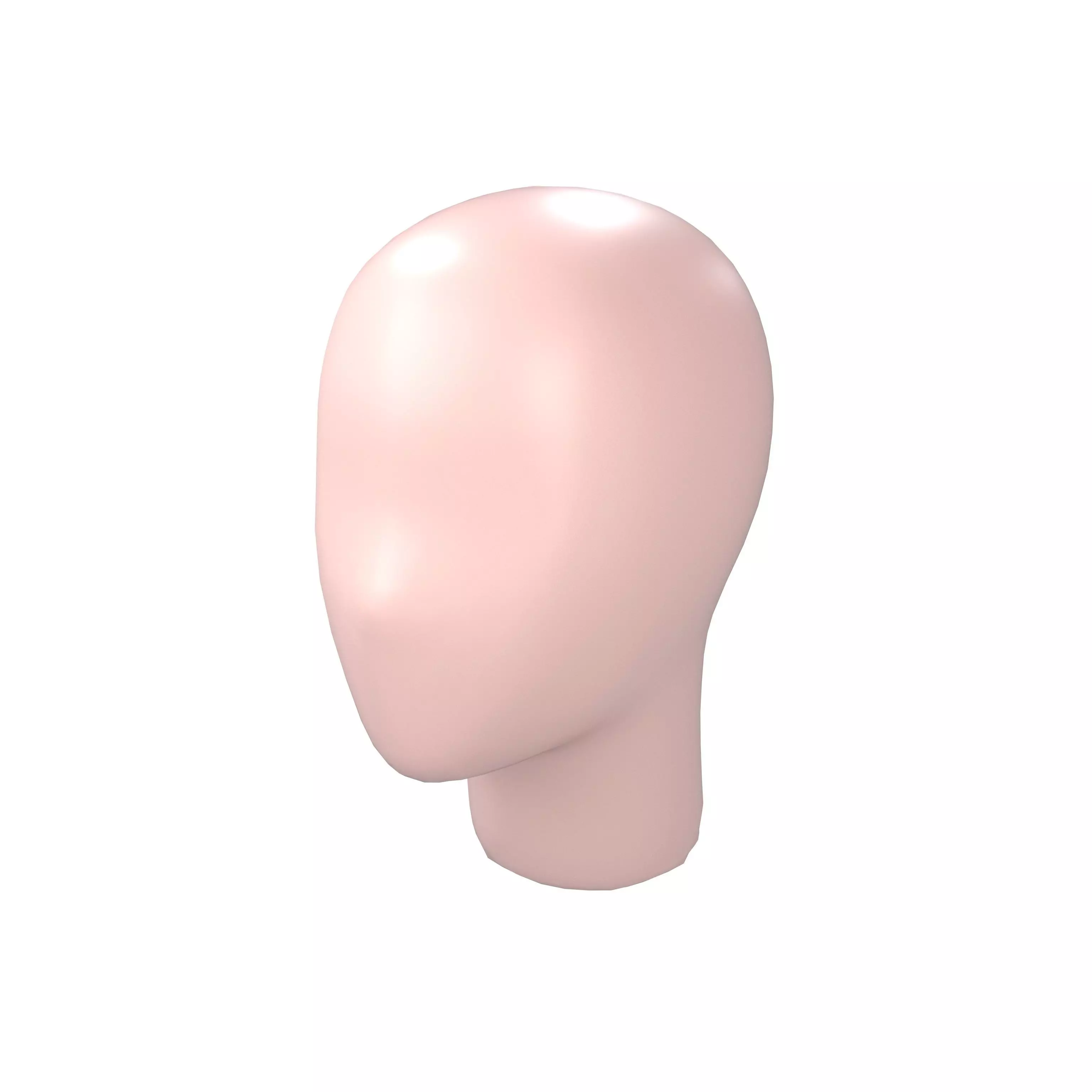 Dummy Head v1 003 Low-poly 3D model_0