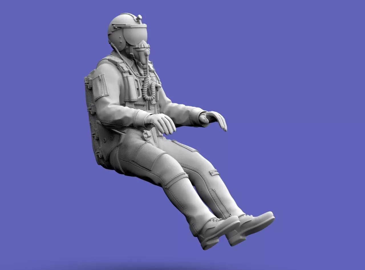 Italian Pilot 3D print model_0