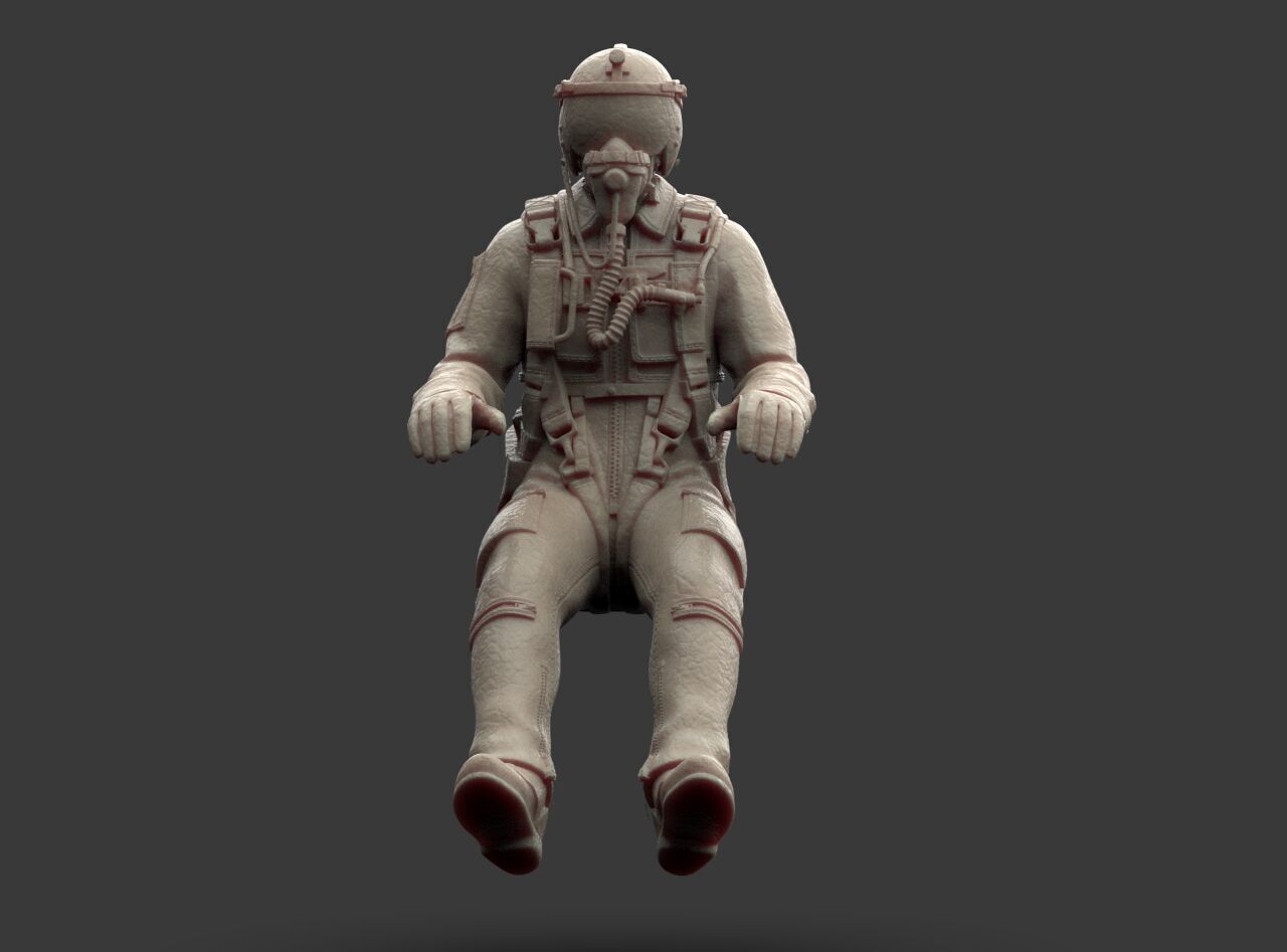 Italian Pilot 3D print model_25