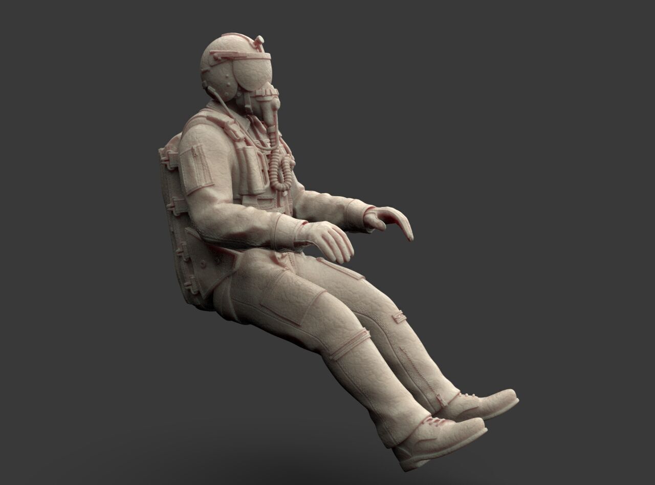 Italian Pilot 3D print model_11