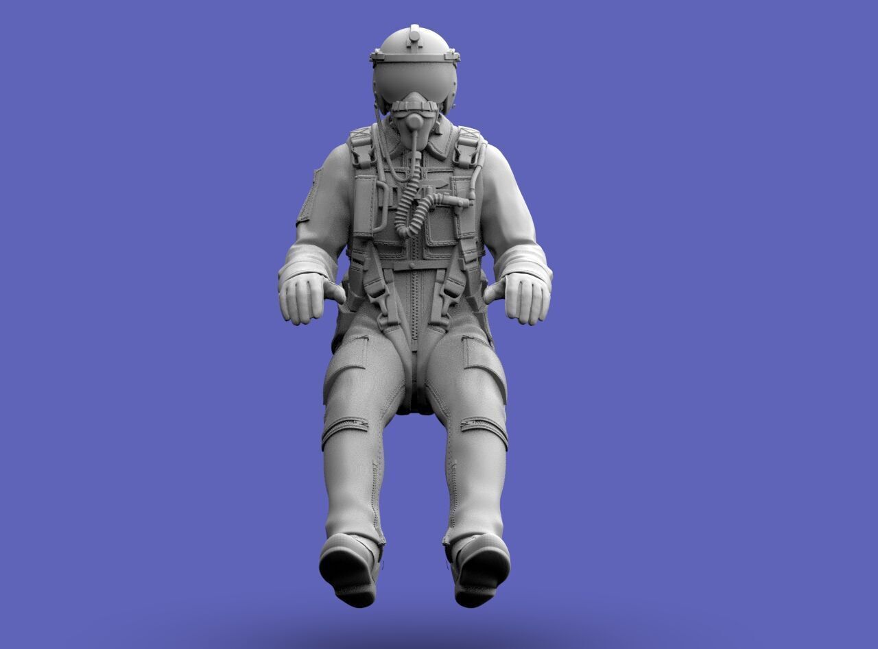 Italian Pilot 3D print model_8