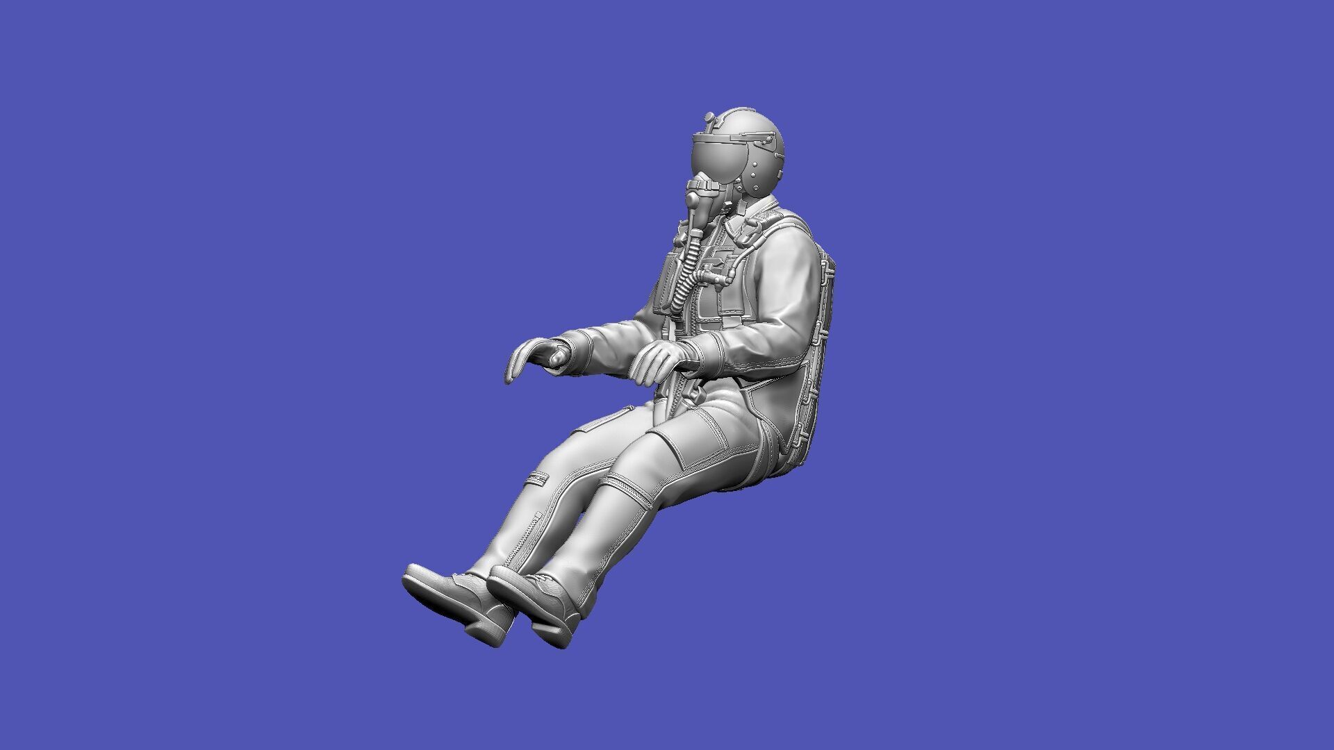 Italian Pilot 3D print model_24