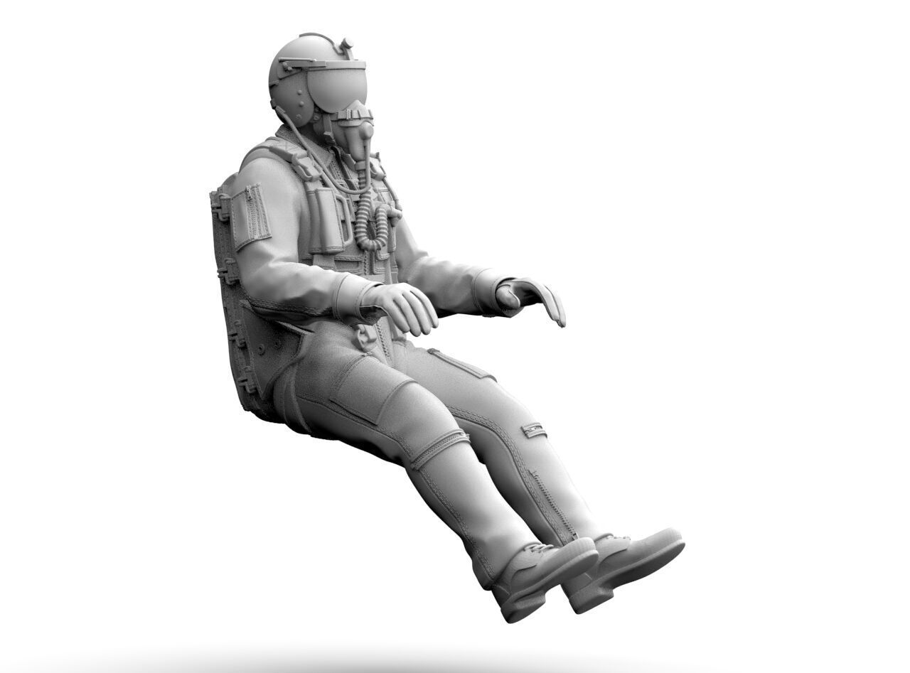 Italian Pilot 3D print model_10