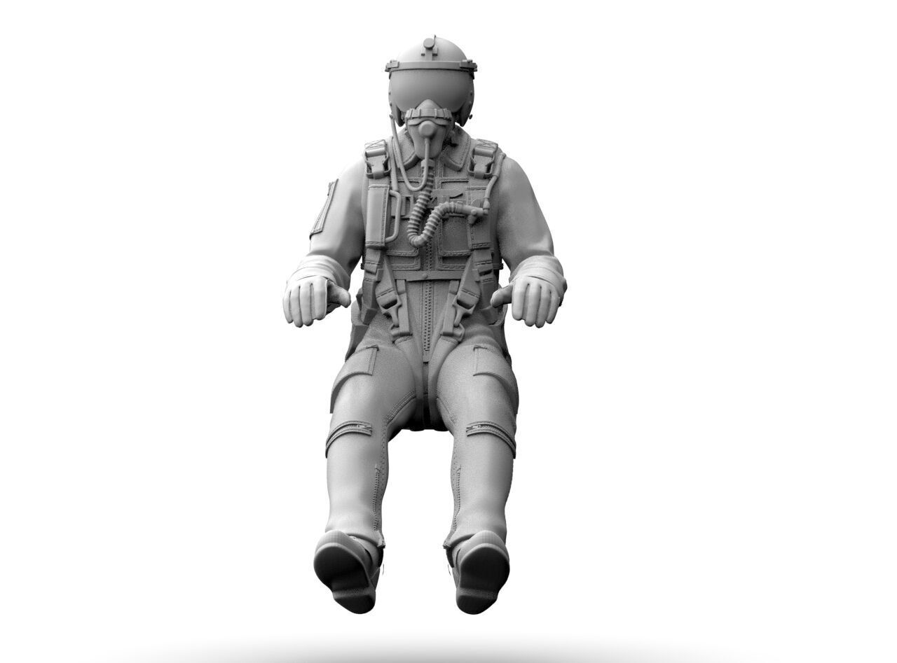 Italian Pilot 3D print model_6