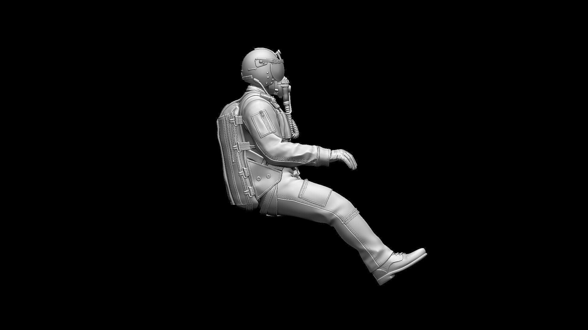 Italian Pilot 3D print model_20