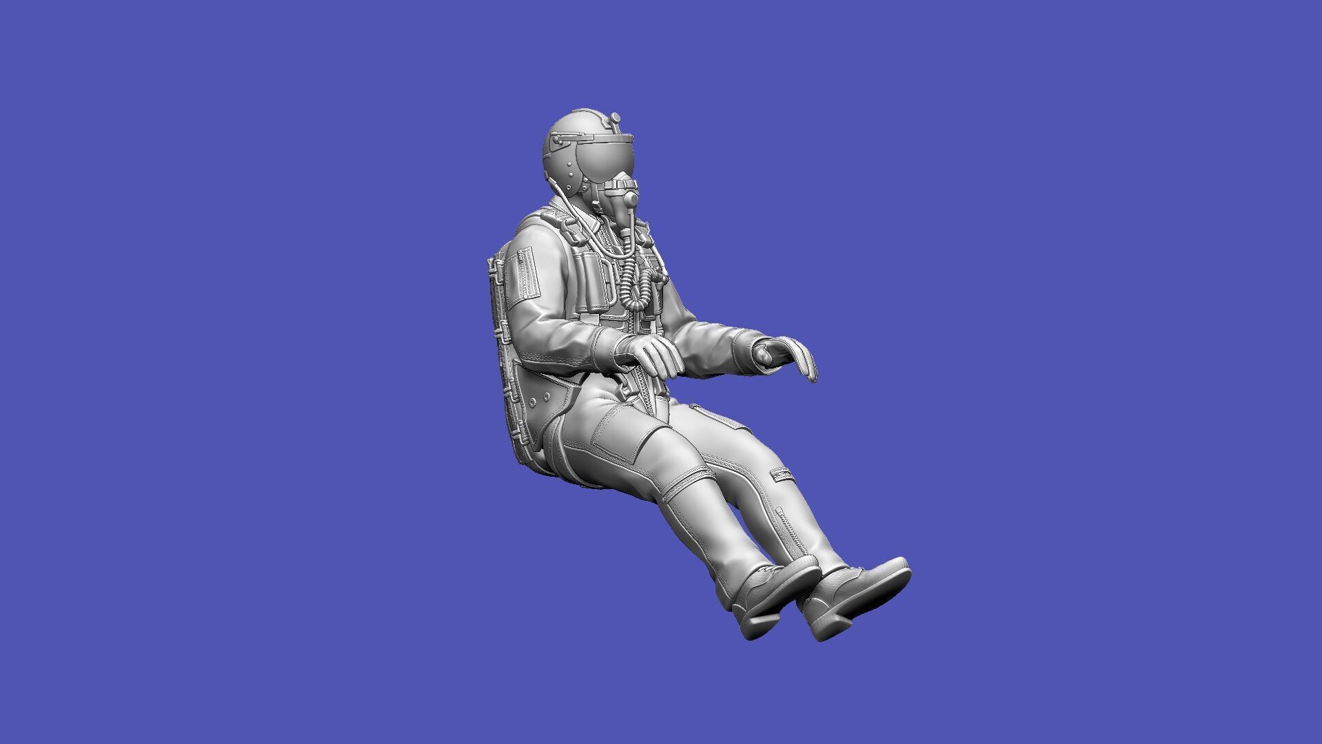 Italian Pilot 3D print model_21