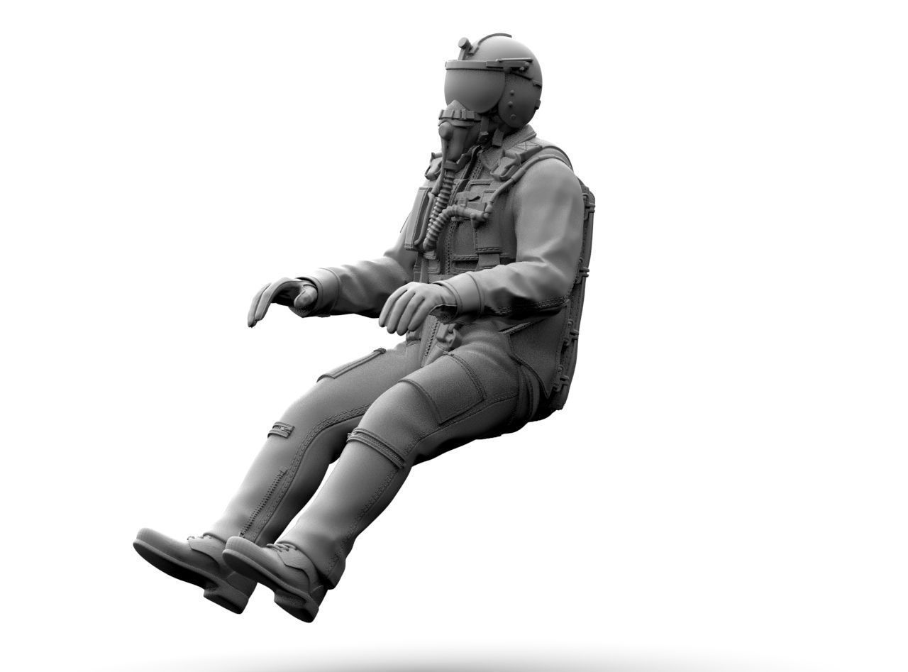 Italian Pilot 3D print model_14