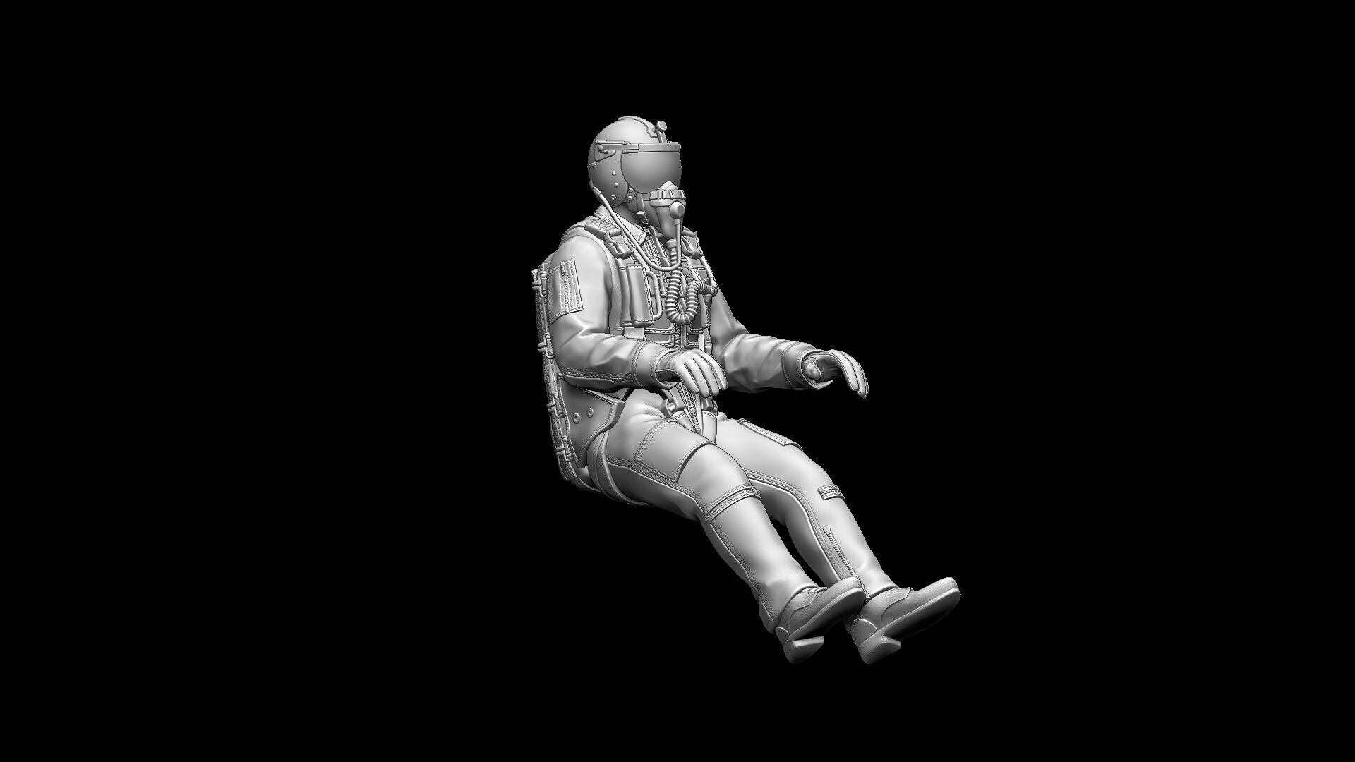 Italian Pilot 3D print model_19