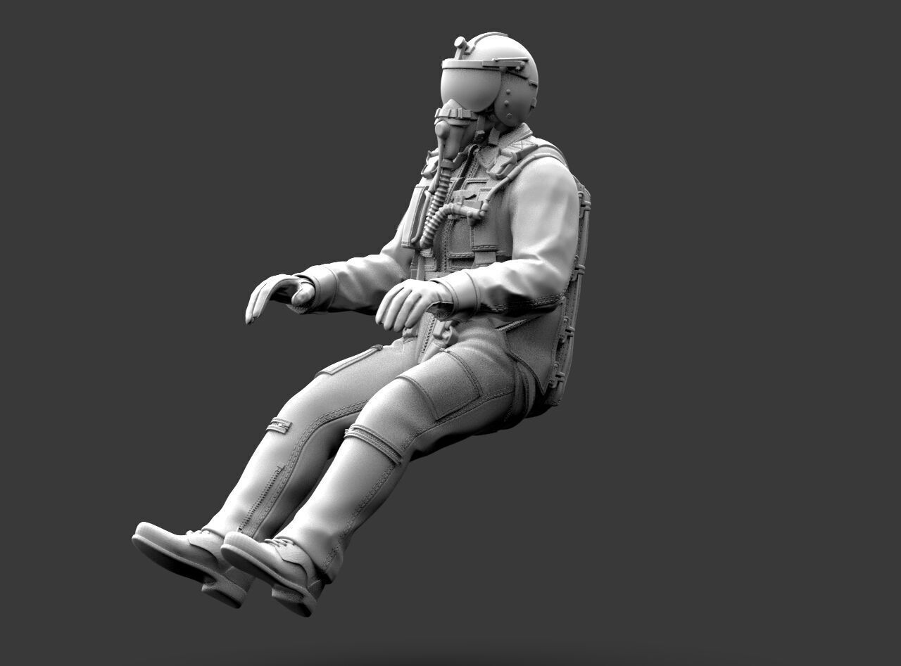 Italian Pilot 3D print model_4