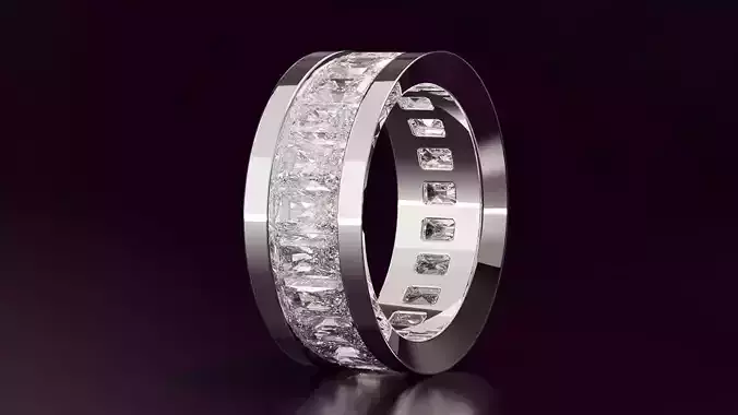 channel set radiant eternity band N02 54EU size