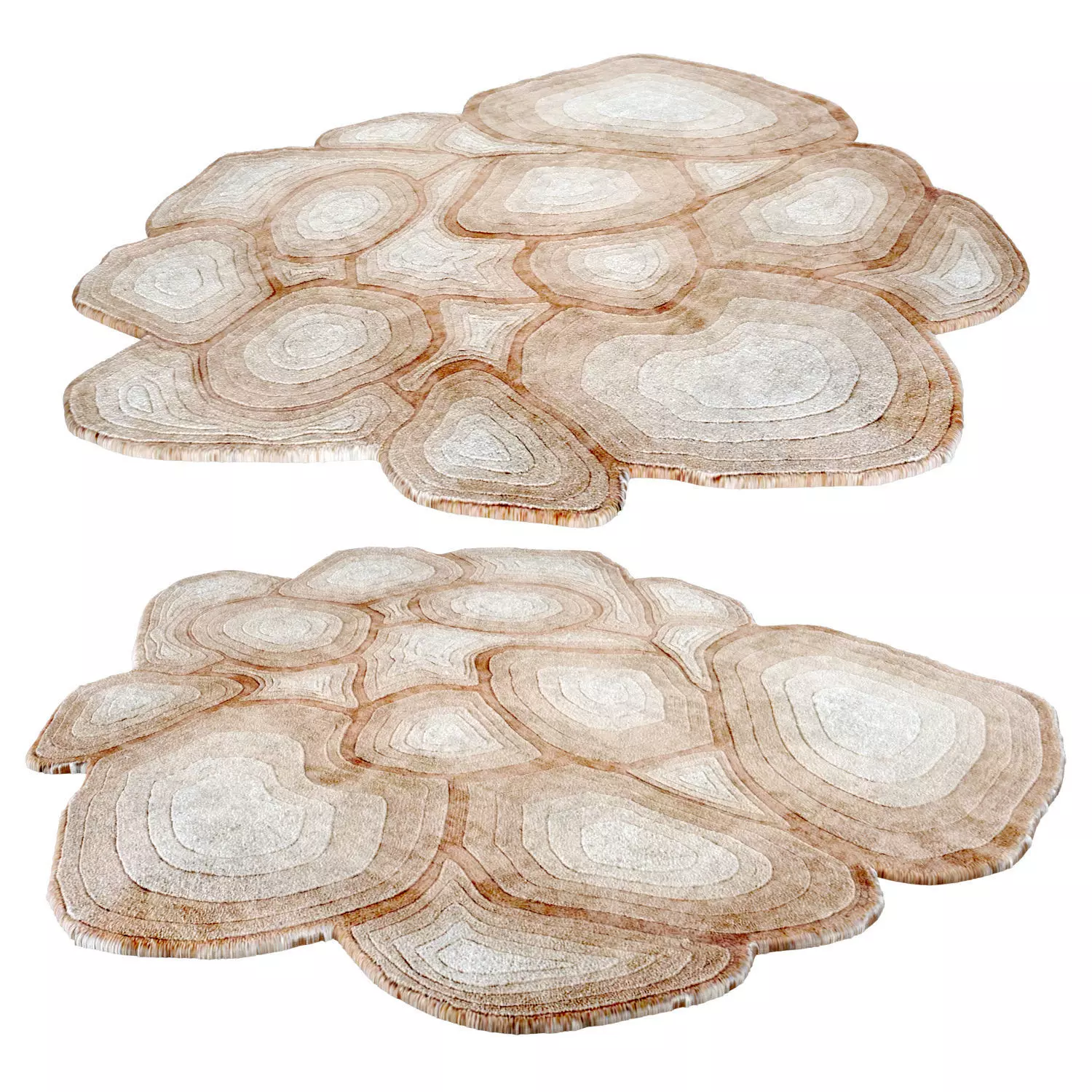 Apricot Caliedo Rug 3D model_0