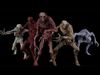 Mummy-zombie withered low-poly game engine ready 3D model Low-poly 3D model_2