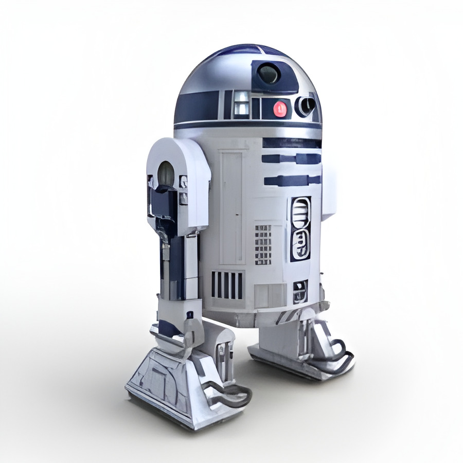 R2-D2 Droid 3D Model Low-poly 3D model_17
