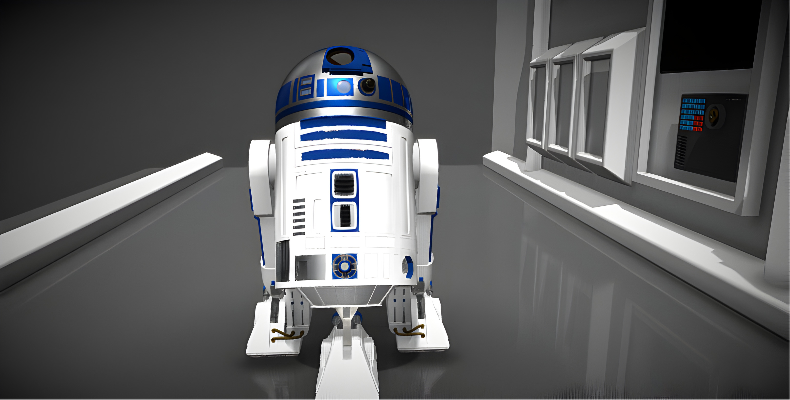 R2-D2 Droid 3D Model Low-poly 3D model_12