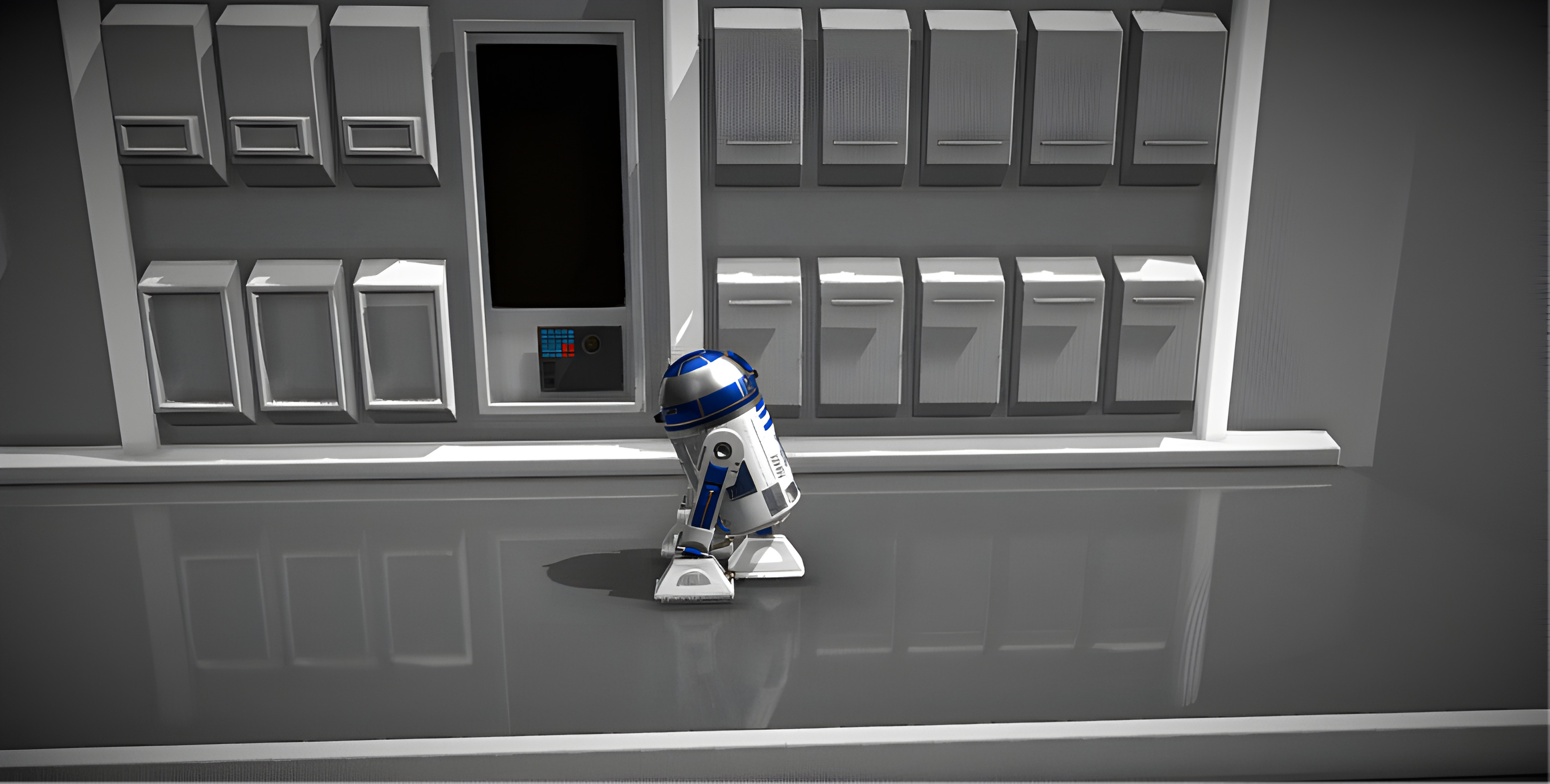 R2-D2 Droid 3D Model Low-poly 3D model_16