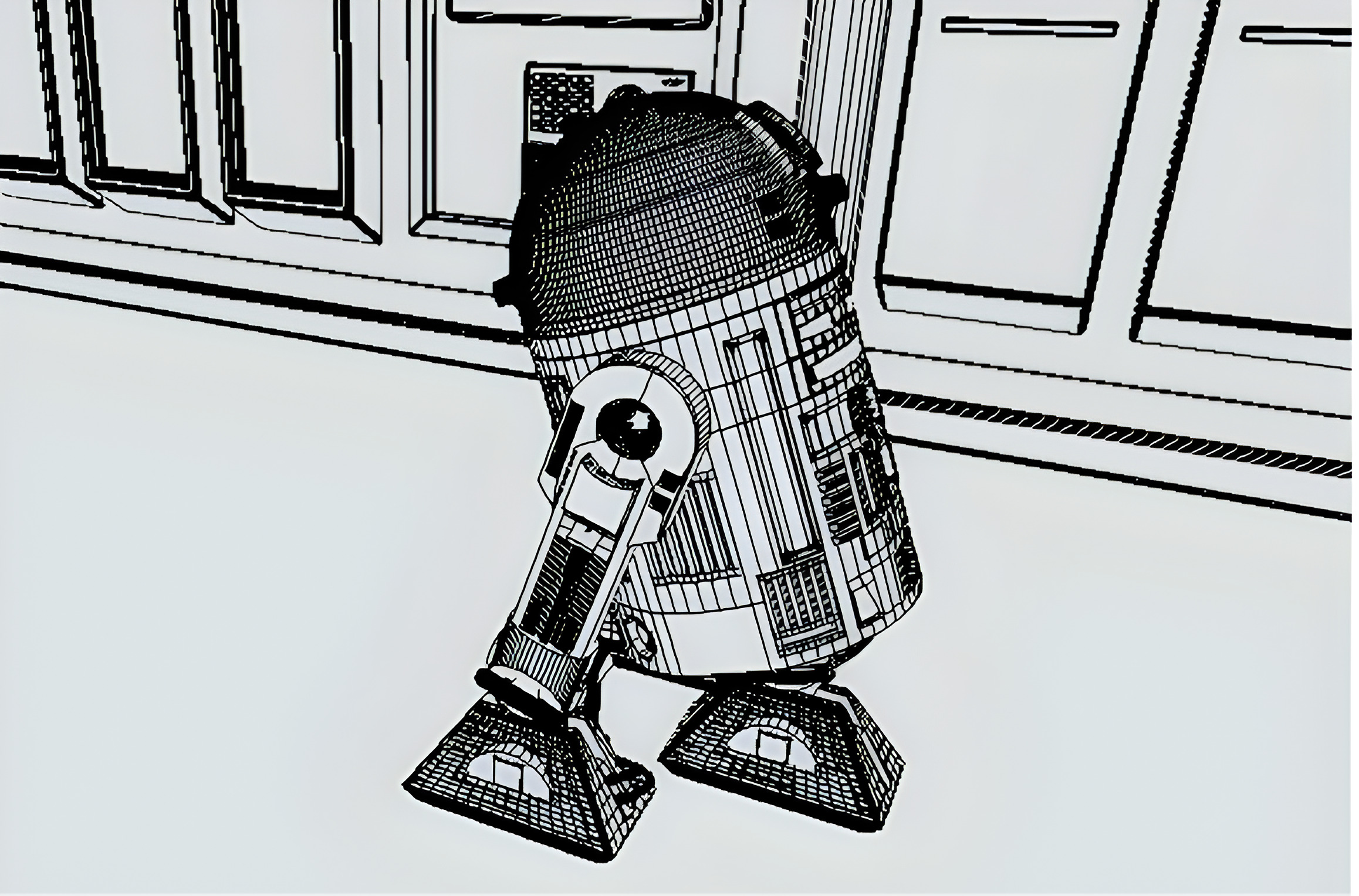 R2-D2 Droid 3D Model Low-poly 3D model_13