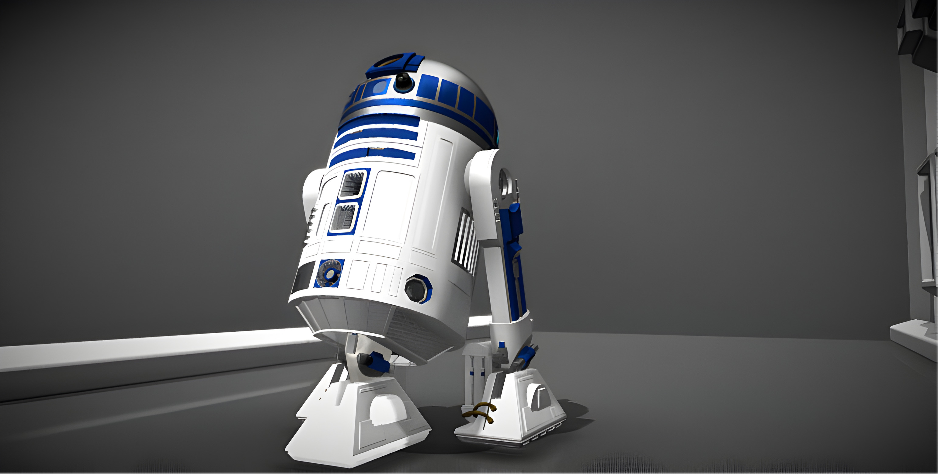 R2-D2 Droid 3D Model Low-poly 3D model_6