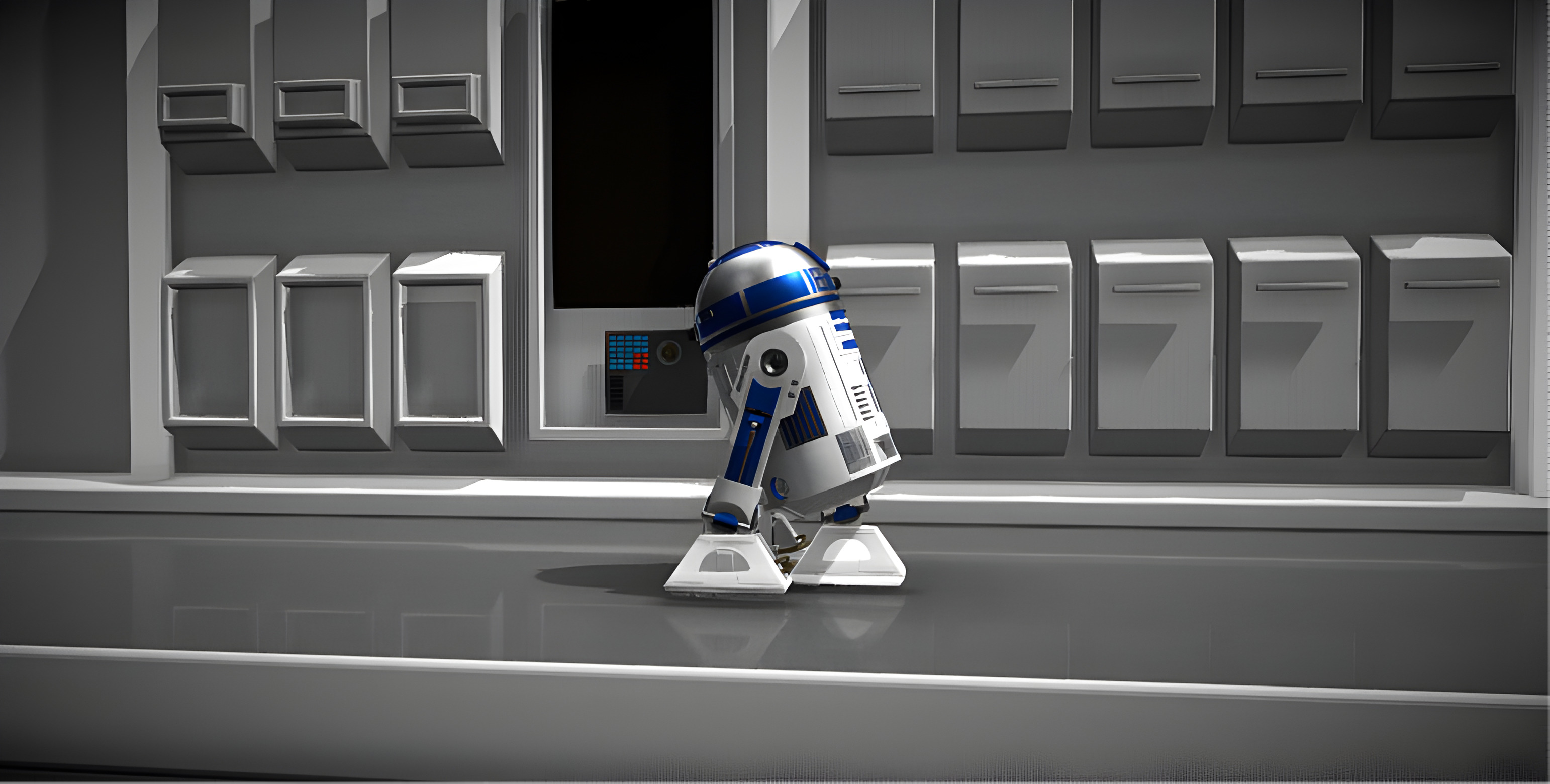 R2-D2 Droid 3D Model Low-poly 3D model_10