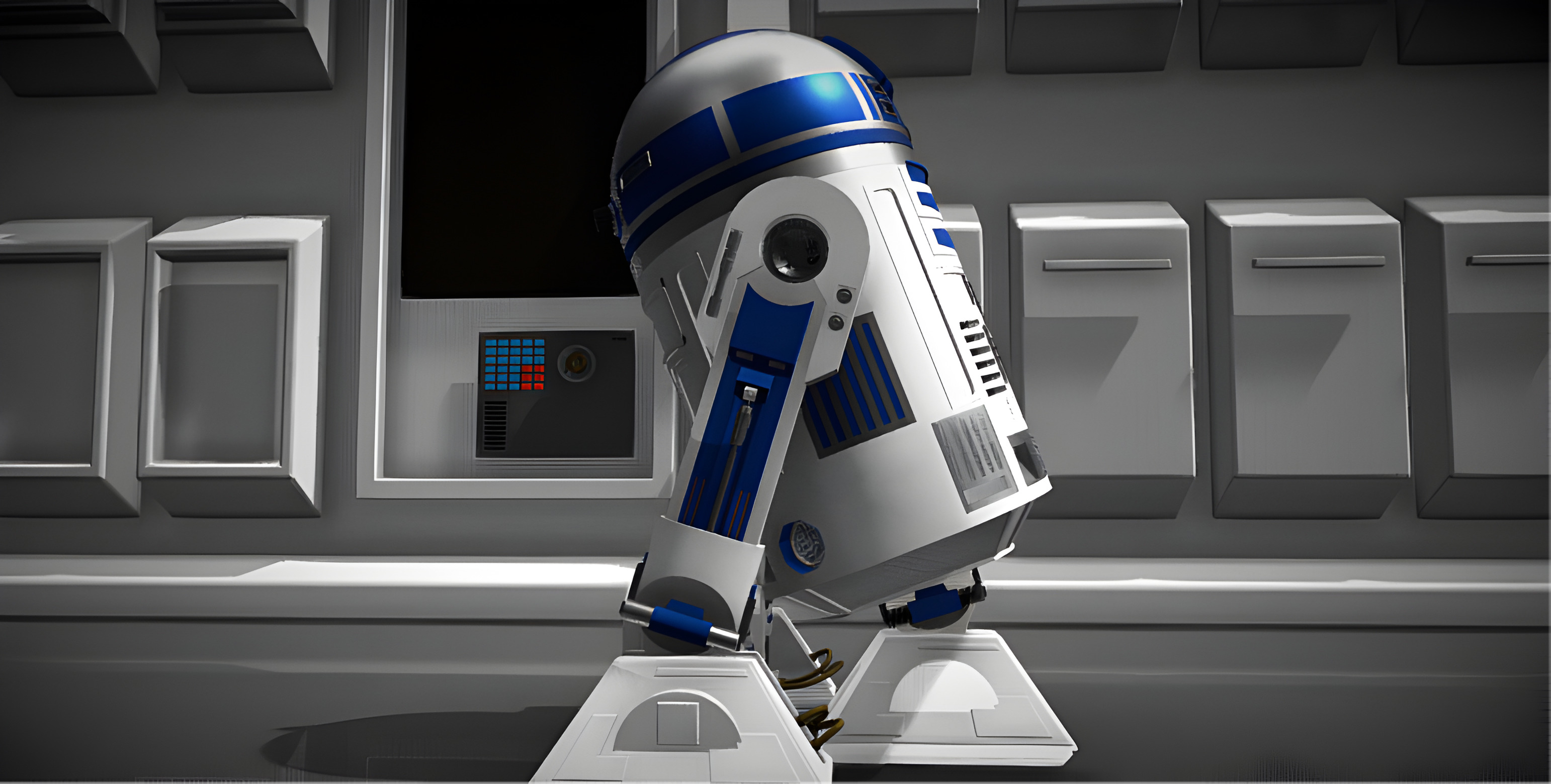 R2-D2 Droid 3D Model Low-poly 3D model_9