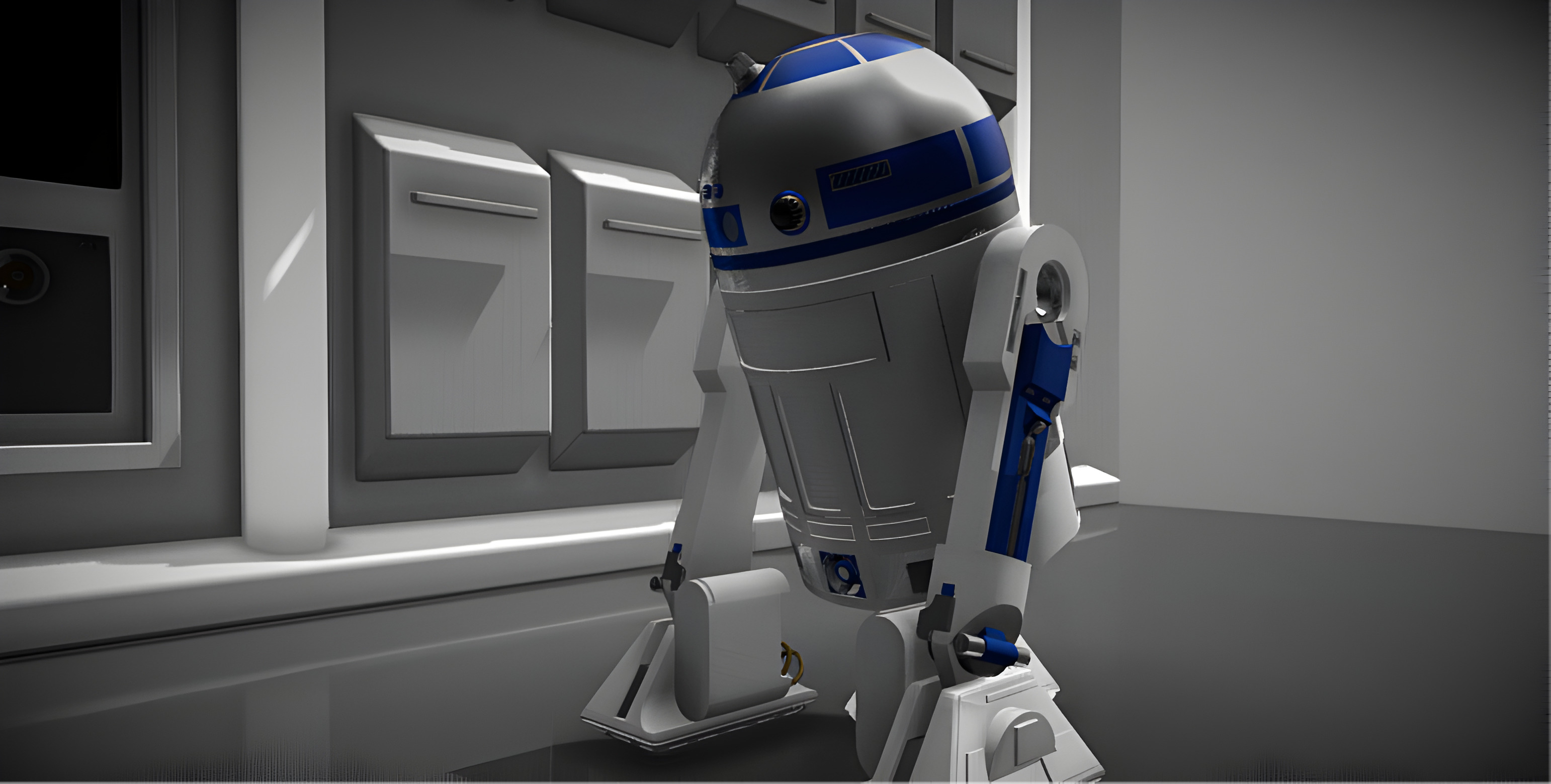 R2-D2 Droid 3D Model Low-poly 3D model_11