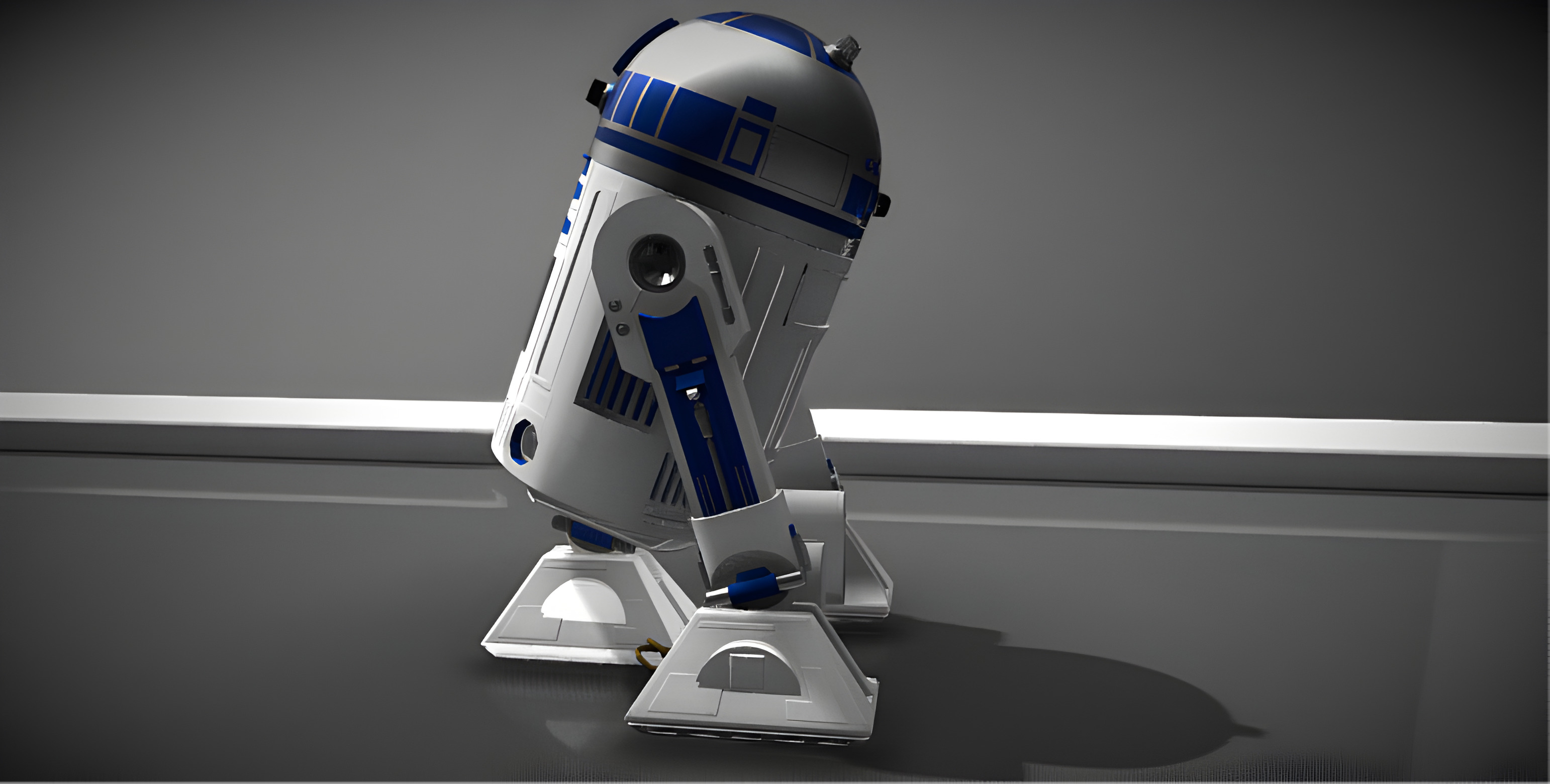 R2-D2 Droid 3D Model Low-poly 3D model_4