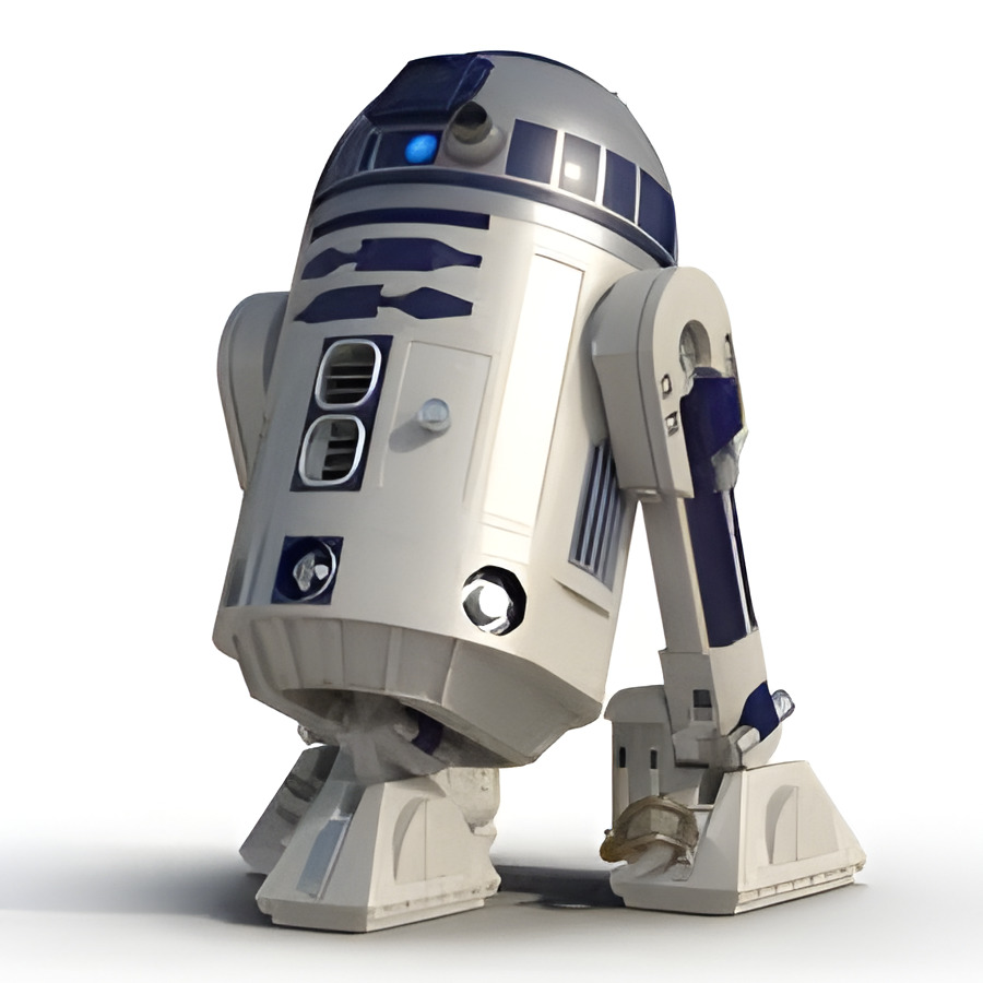 R2-D2 Droid 3D Model Low-poly 3D model_19