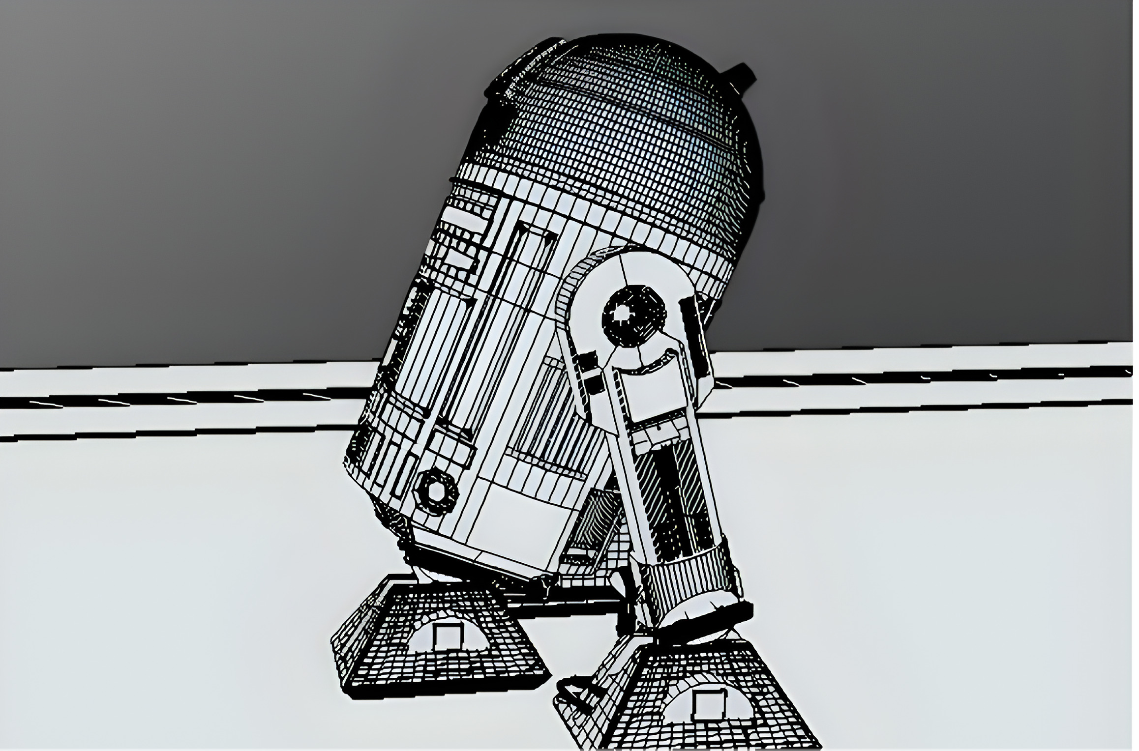 R2-D2 Droid 3D Model Low-poly 3D model_15