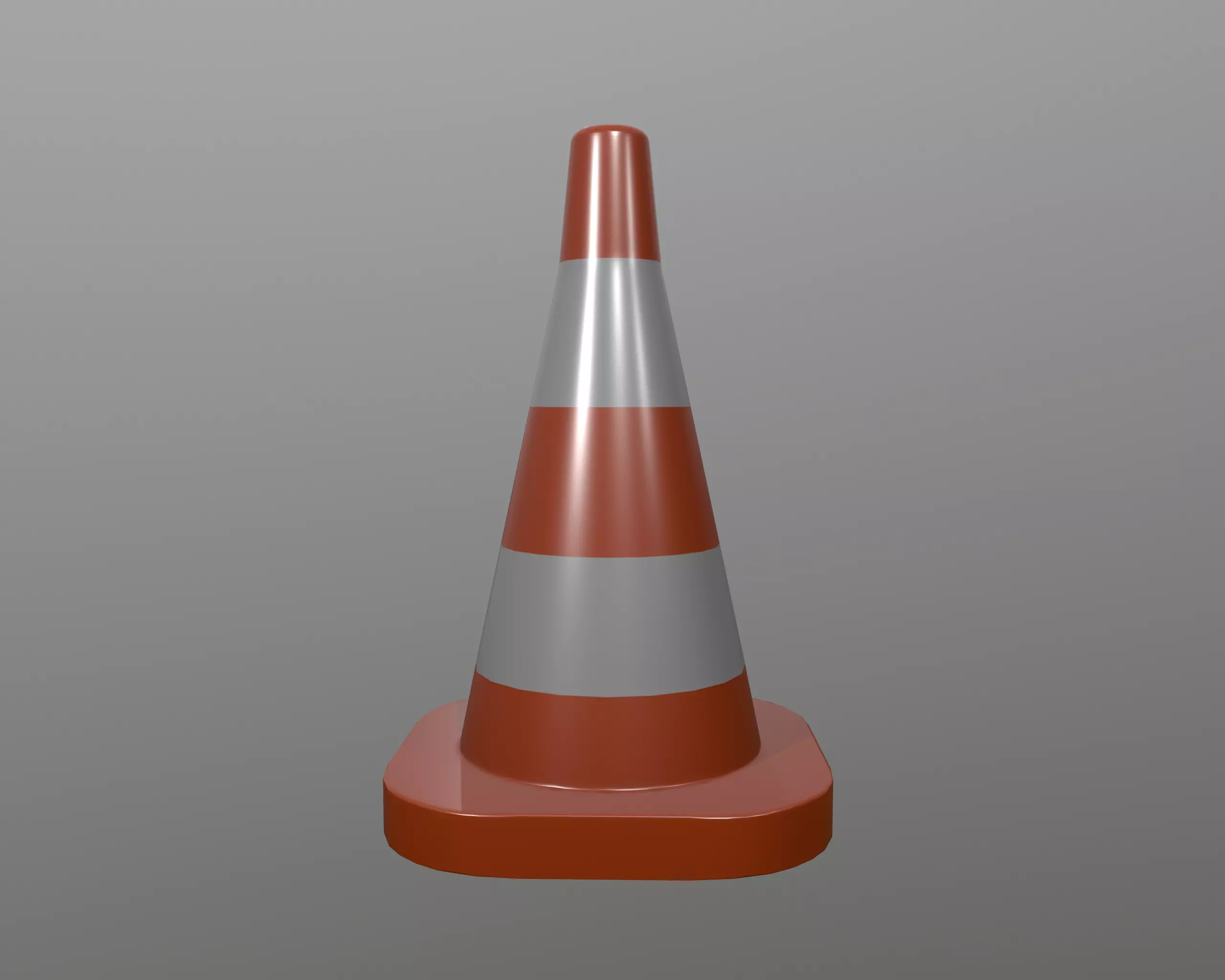 Traffic cone 3D low poly model Free low-poly 3D model_2