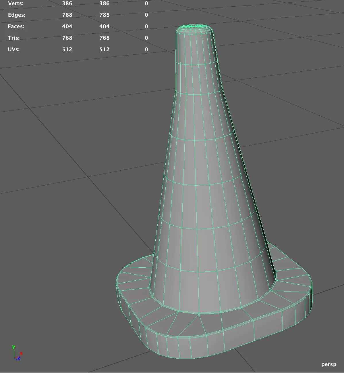 Traffic cone 3D low poly model Free low-poly 3D model_3