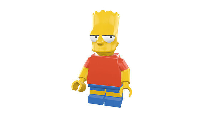 3D print minifigure - Bart The-Simpsons 3D print model