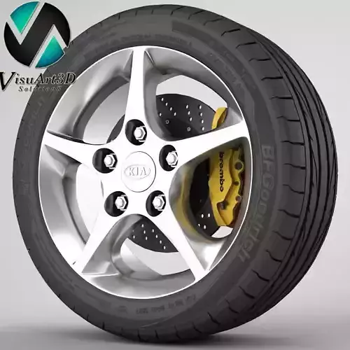 Wheel Kia 5 3D model