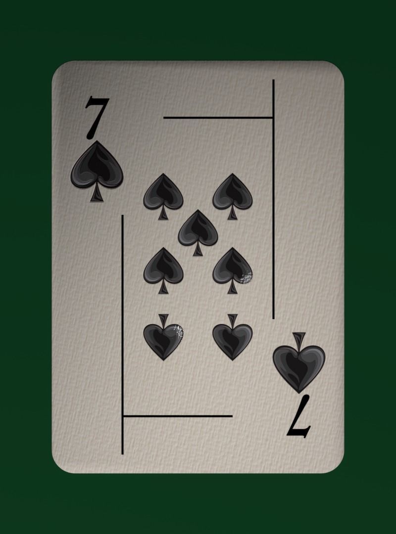 Deck of cards Low-poly 3D model_20