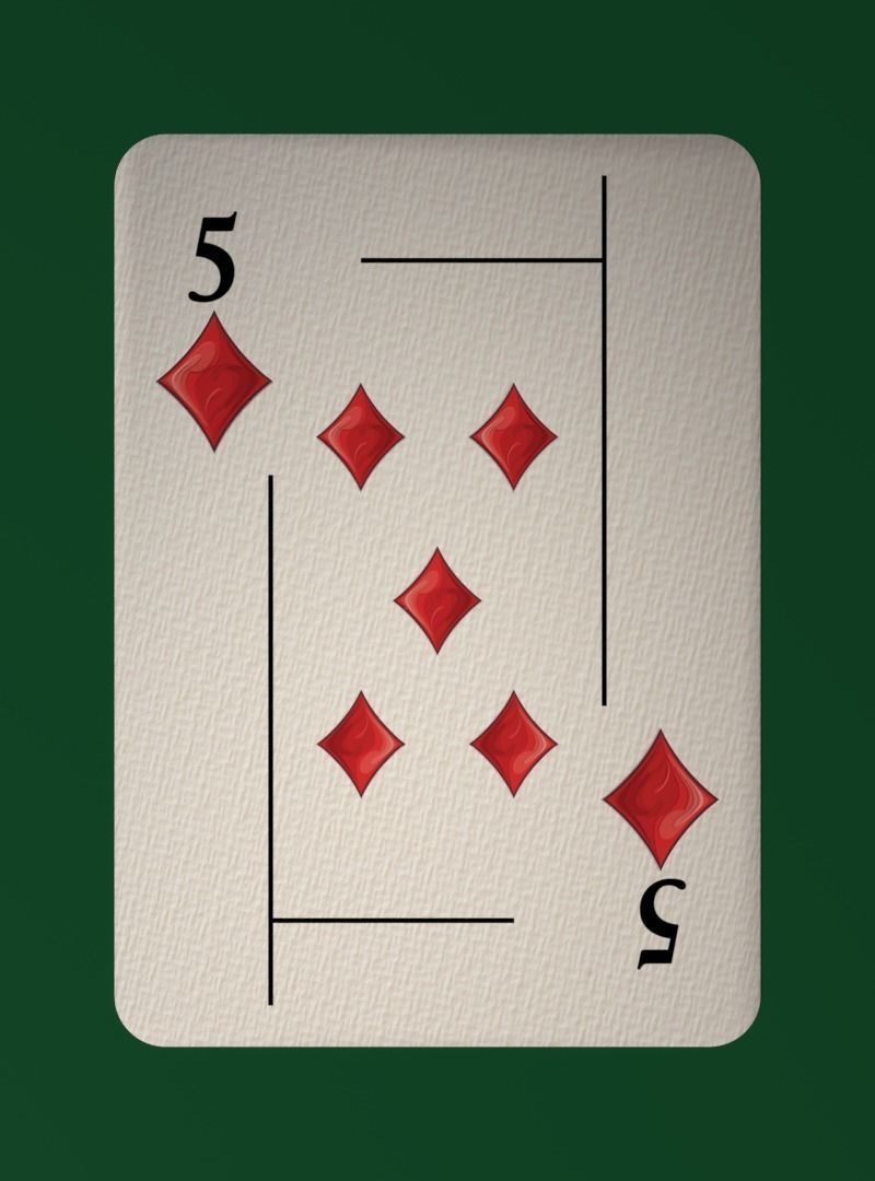 Deck of cards Low-poly 3D model_35