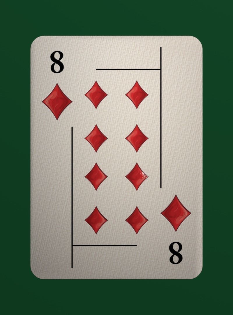 Deck of cards Low-poly 3D model_32