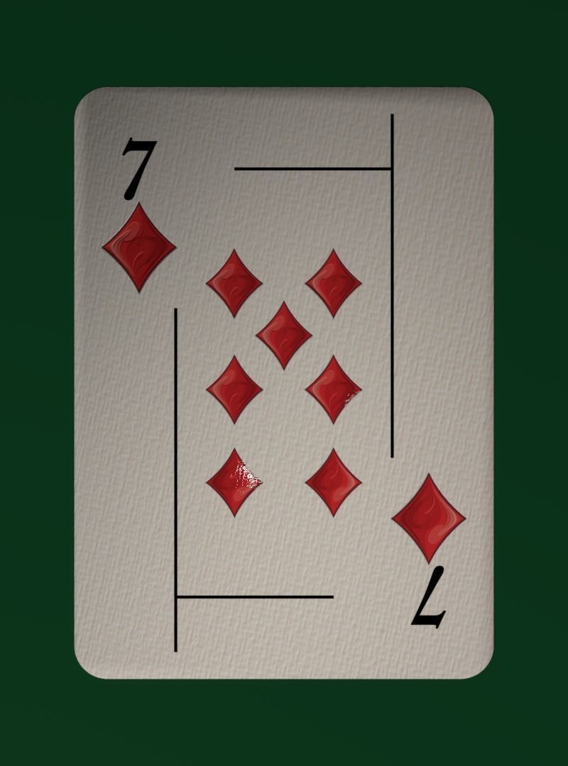 Deck of cards Low-poly 3D model_33