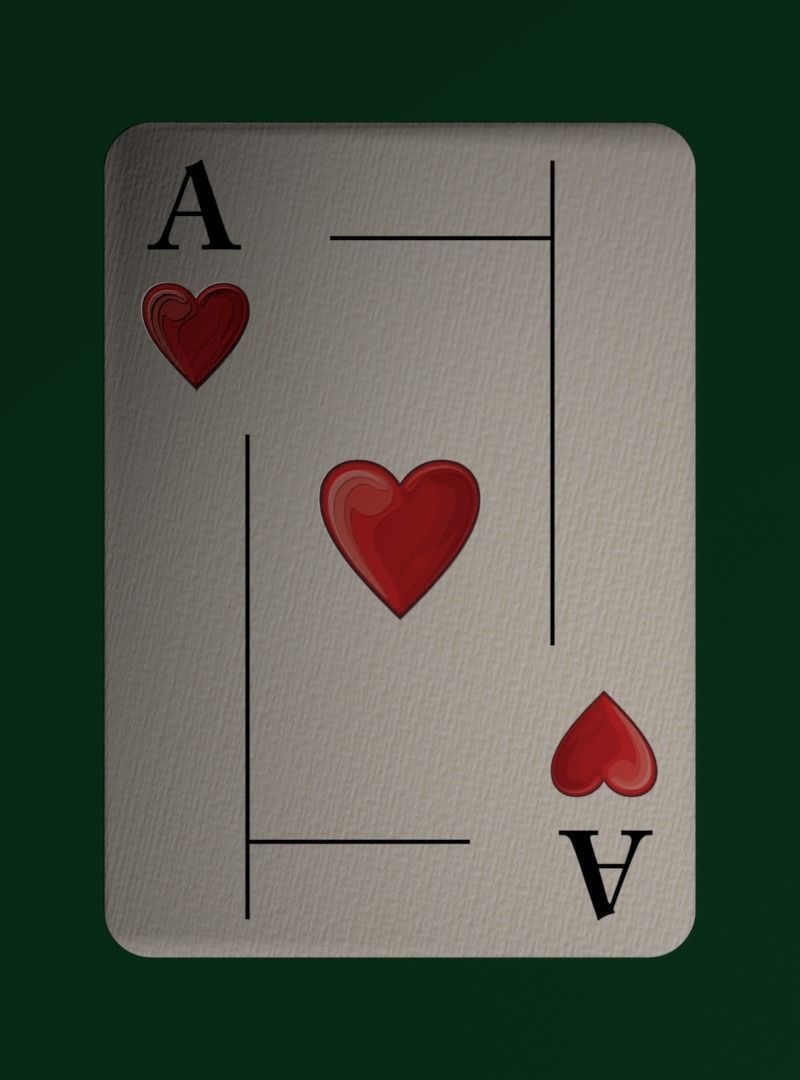 Deck of cards Low-poly 3D model_0