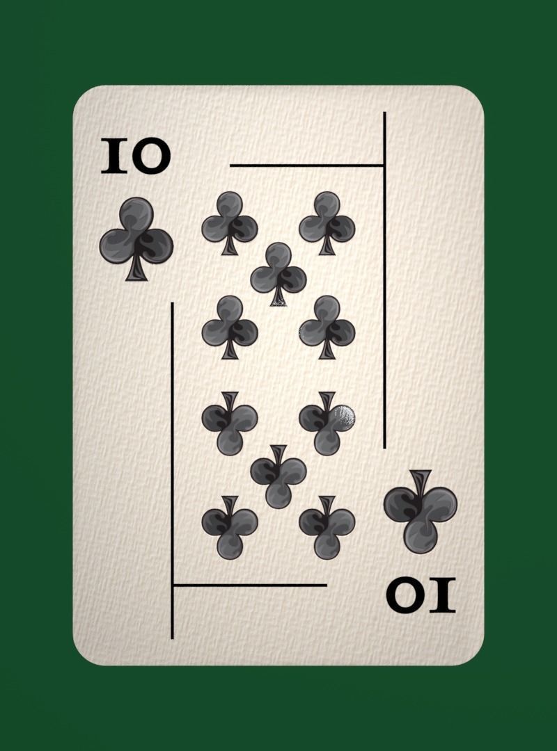 Deck of cards Low-poly 3D model_43