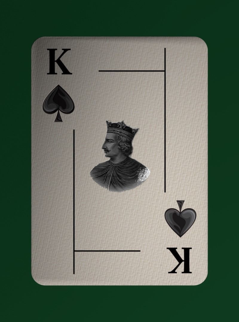 Deck of cards Low-poly 3D model_14