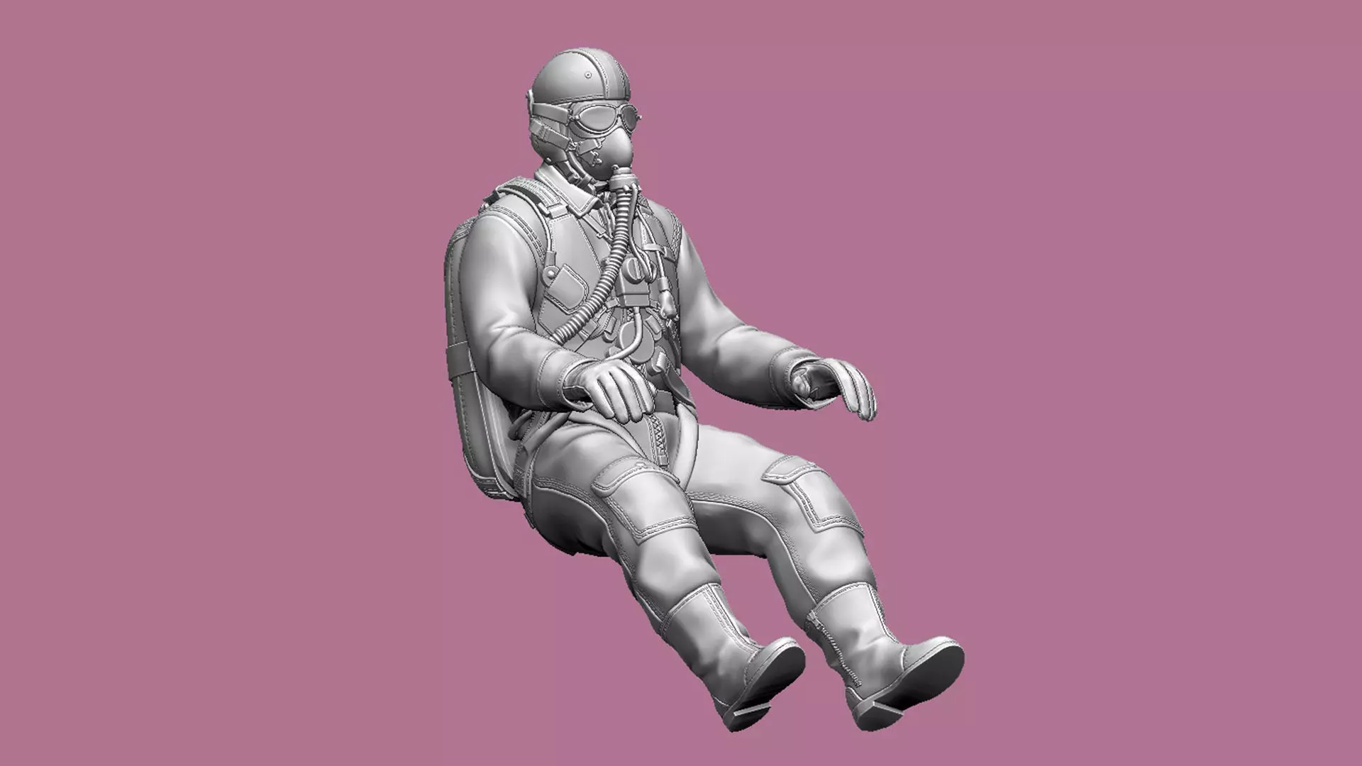 French Pilot 3D print model