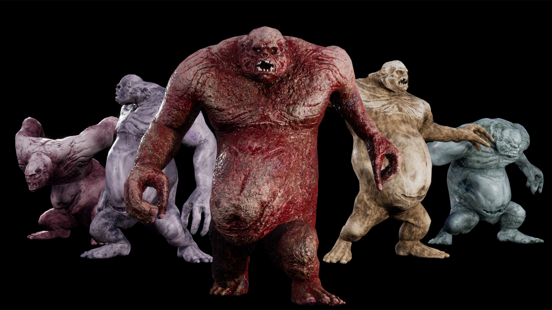 Pack of Mummies-Zombies 3D Model Collection_14