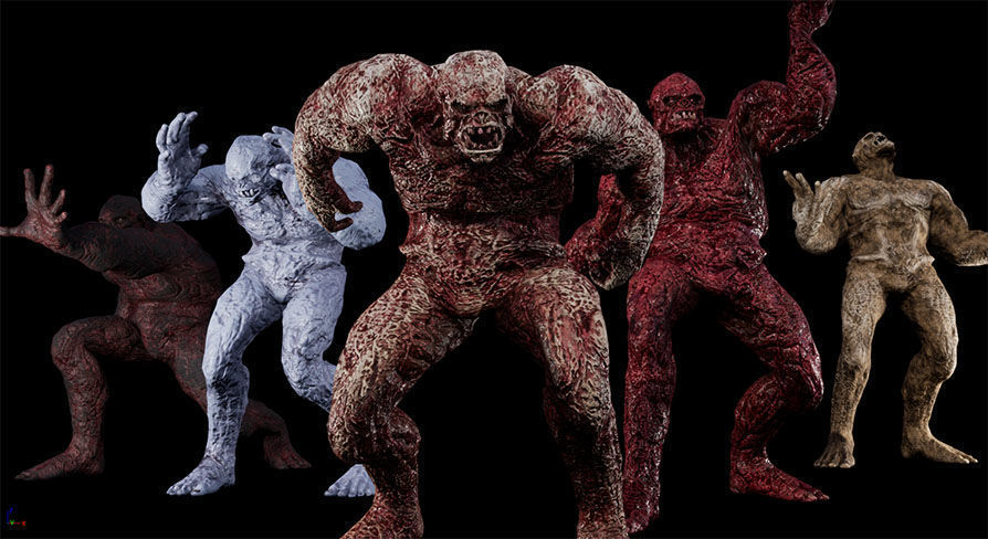 Pack of Mummies-Zombies 3D Model Collection_21